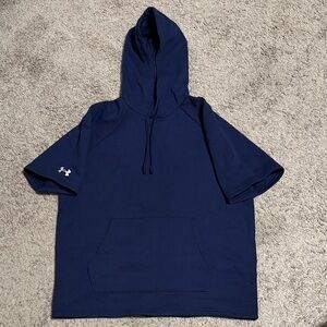 Under Armour Dark Blue Short-Sleeve Hoodie, NWT
